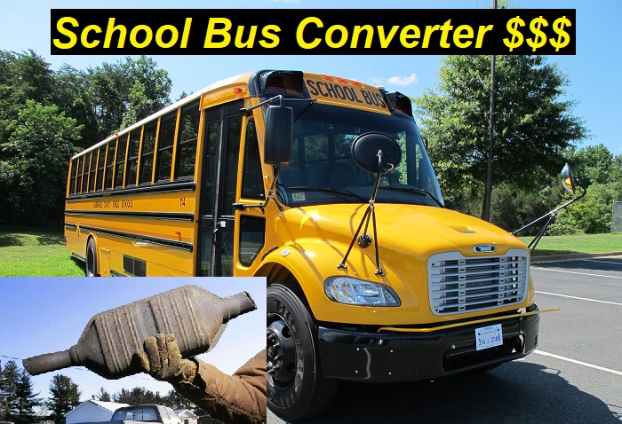 School bus cat converter scrap price